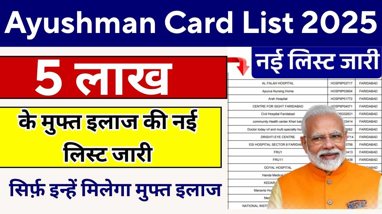 Ayushman Card List 2025