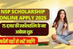NSP Scholarship Online Apply 2025